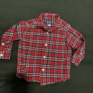 Plaid/ flannel baby boy shirt